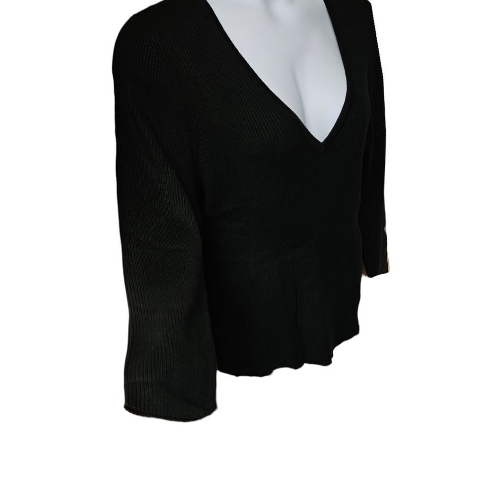 TORRID BLACK FITTED PULLOVER SWEATER PLUS SIZE 3X - Picture 4 of 15